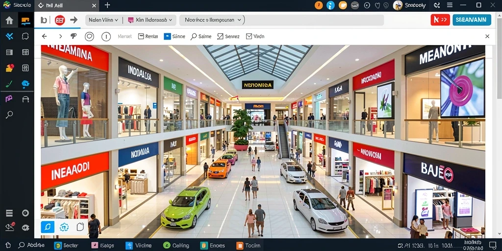 Screenshot menunjukkan tampilan level awal dengan grafis menawan.