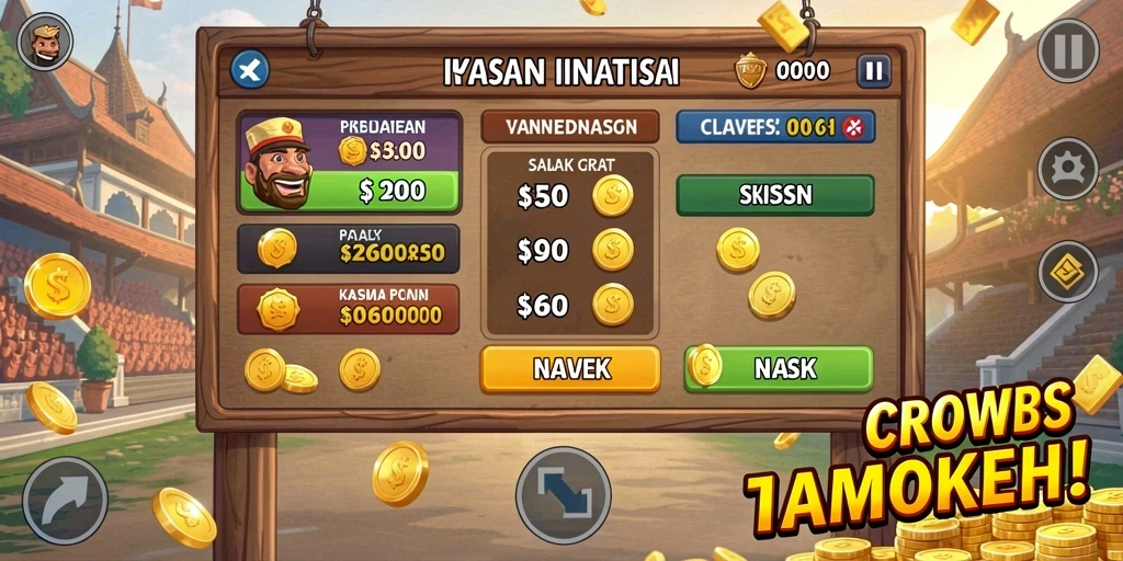 Tangkapan layar menunjukkan karakter yang sedang bertarung dalam arena.