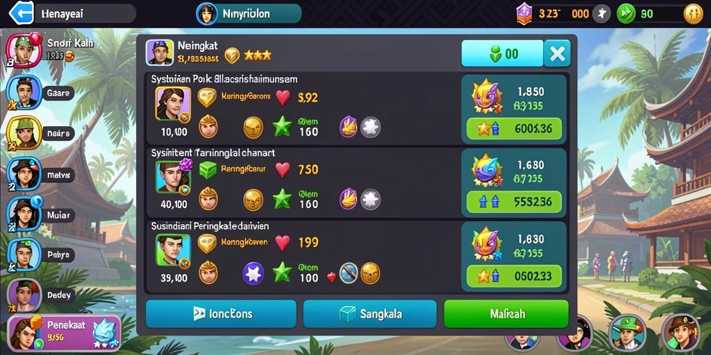 Screenshot permainan poker yang mendebarkan.
