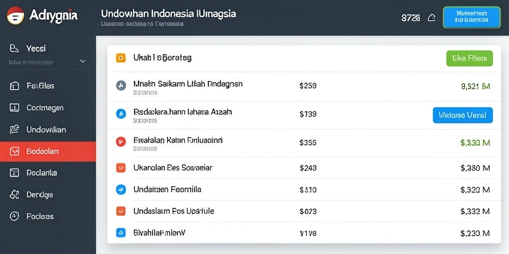 Tampilan antarmuka yang intuitif dan menarik.