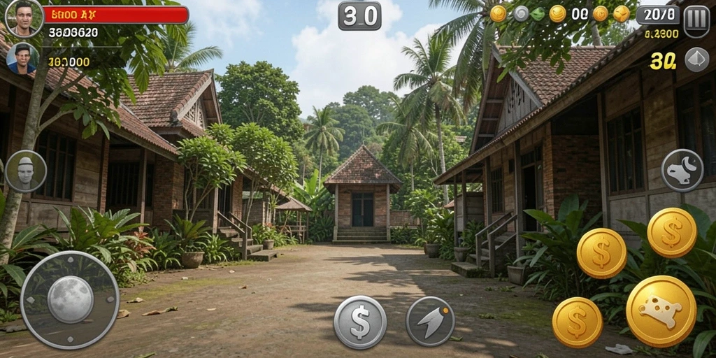Screenshot menampilkan antarmuka permainan yang menarik.