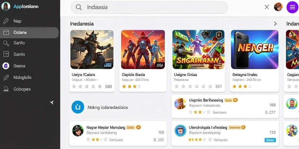 Tampilan grafis yang memukau dalam permainan.